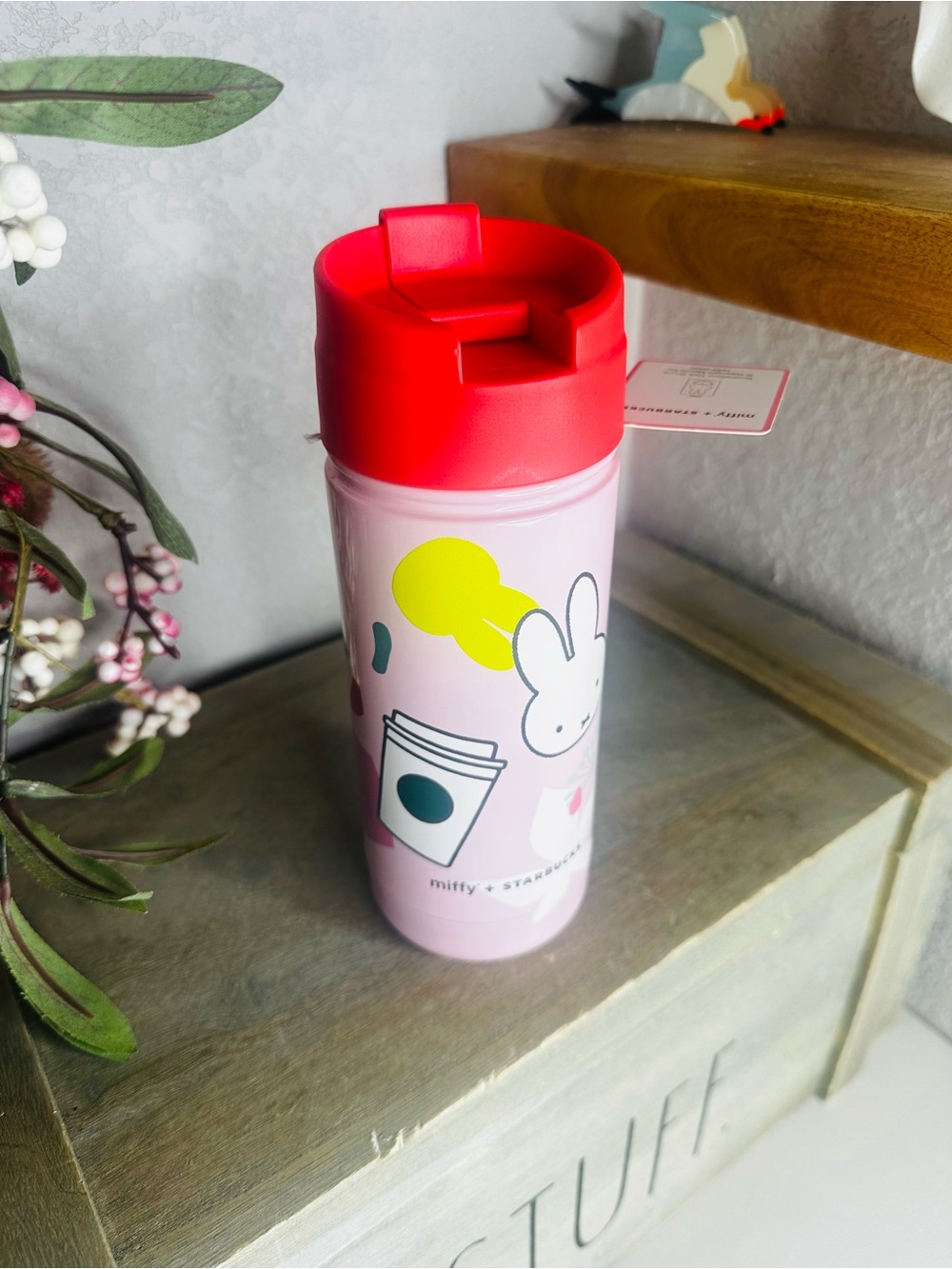 🆕 Miffy x Starbucks Pink Stainless Steel Tumbler - Red Lid - Picture 3 of 4